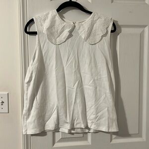 a new day White Sleeveless Blouse